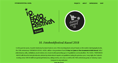 Desktop Screenshot of 2011.fotobookfestival.org