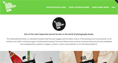 Desktop Screenshot of fotobookfestival.org